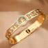 Women's Luxury Designer Bangle Stainless Steel Tree of Life Cuff Bracelet for Women